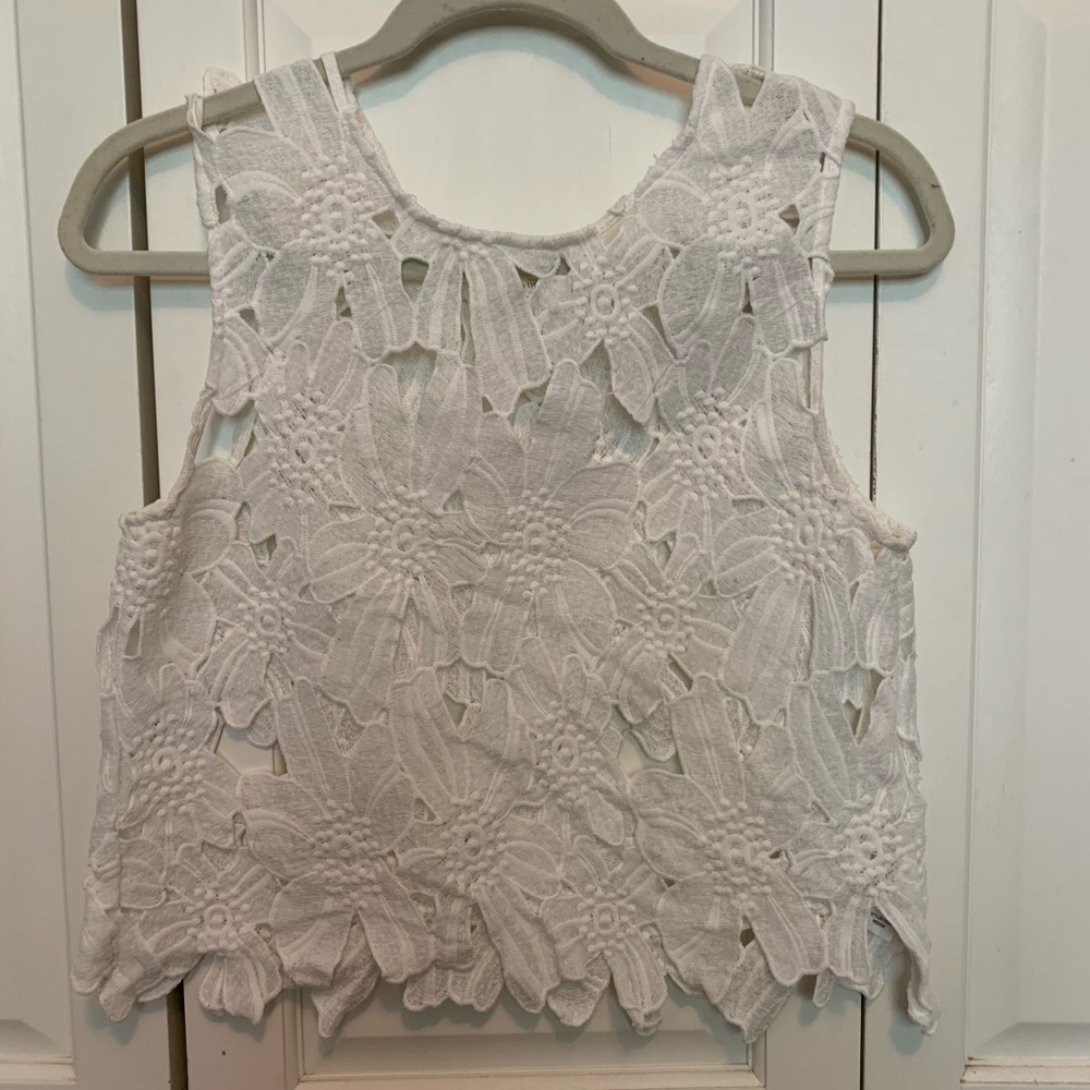 Lace tank top